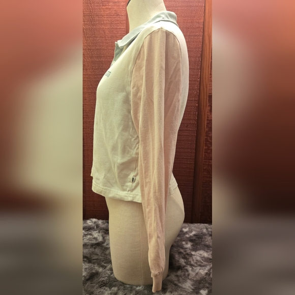 Vans Pink and Gray Cropped Polo Top - Picture 5 of 7